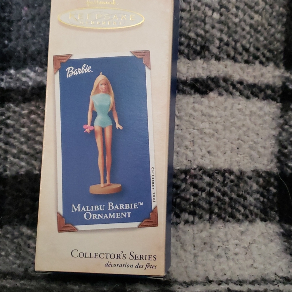 Malibu BARBIE hallmark figure ornament